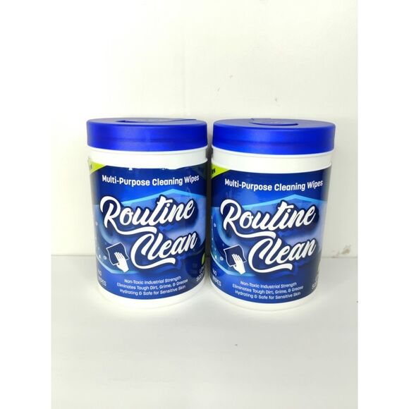 Routine Clean 2 Pack Multi-Purpose Cleaning Wipes 160 Wipes Each - Picture 1 of 11